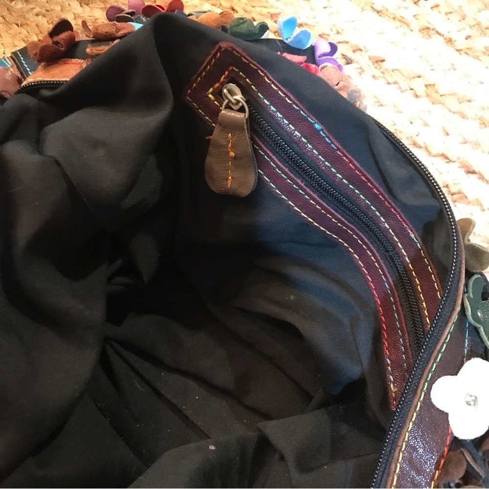 ✌️VINTAGE BOHO Leather Flower Bag - Picture 9 of 16